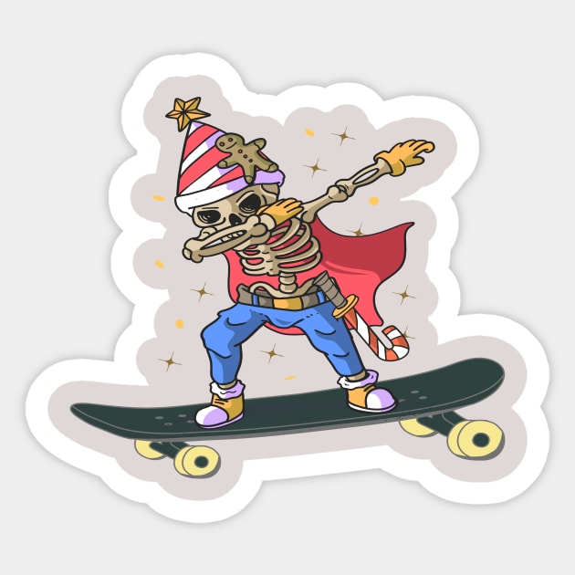 how to ride a skateboard, Skateboarding Skeletons Sticker by joy 32